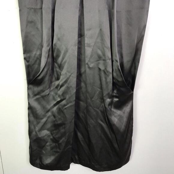 Kensie Dress Womens M Gray Silk Slinky Shapeless Loose Fit Gray Mini Club - Picture 4 of 8